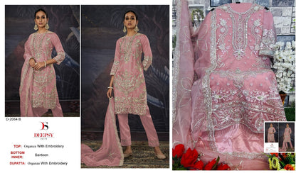 2064 Deepsy Organza Pakistani Salwar Suits