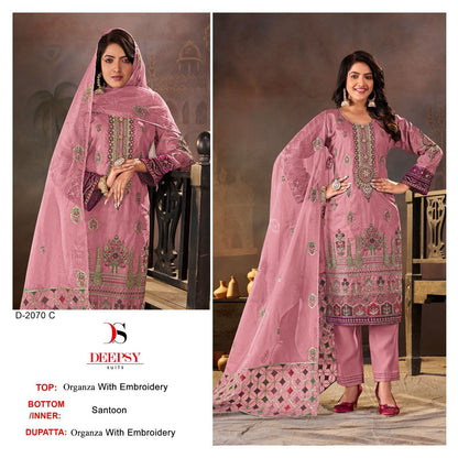 2070 Deepsy Organza Pakistani Salwar Suits