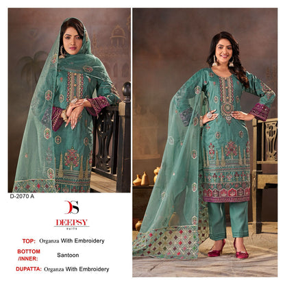 2070 Deepsy Organza Pakistani Salwar Suits