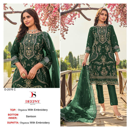 2076 Deepsy Organza Pakistani Salwar Suits