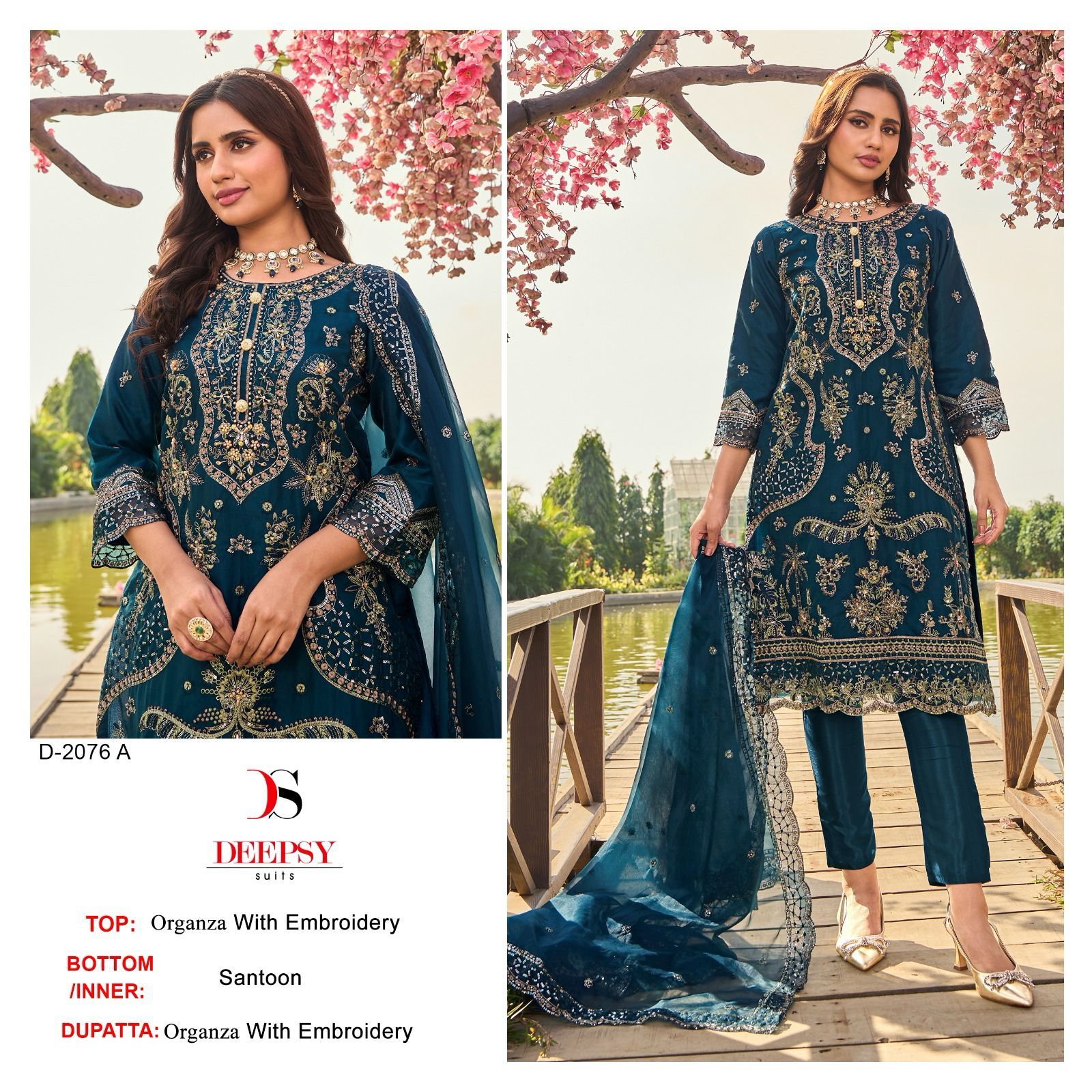 2076 Deepsy Organza Pakistani Salwar Suits