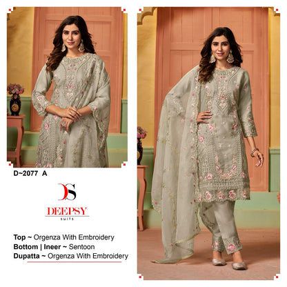 2077 Deepsy Organza Pakistani Salwar Suits