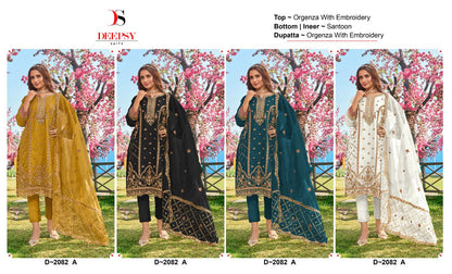 2082 Deepsy Organza Pakistani Salwar Suits