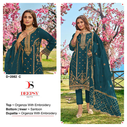 2082 Deepsy Organza Pakistani Salwar Suits