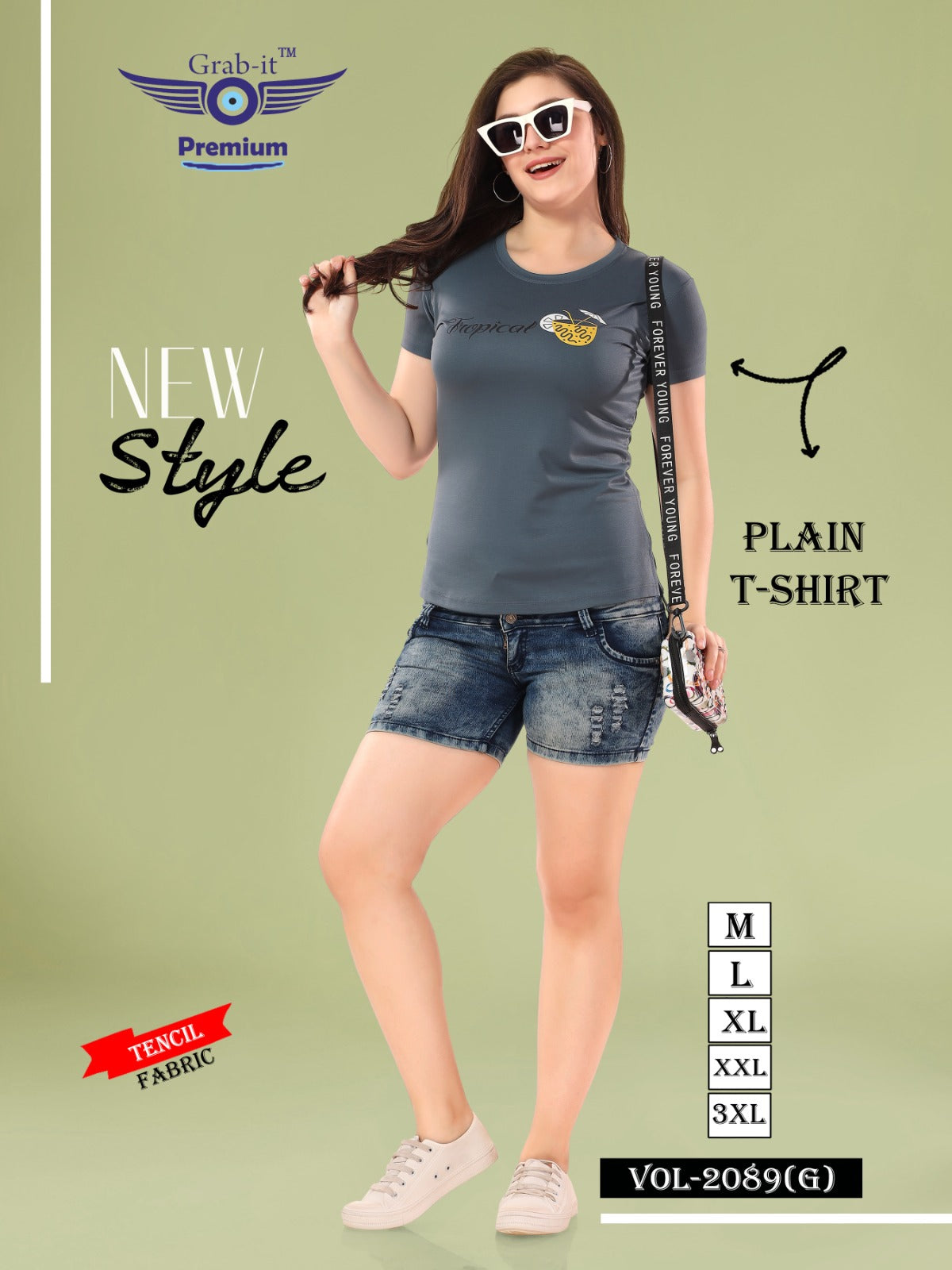 2089-G Grab It Tencil Women Tshirt