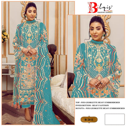 20 Bilqis Fox Georgette Pakistani Salwar Suits