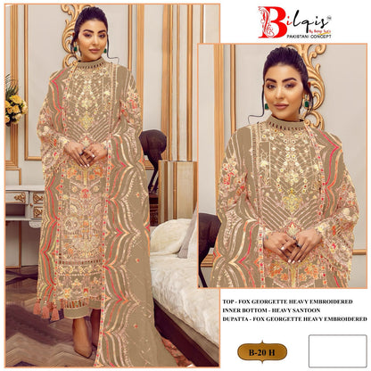 20 Bilqis Fox Georgette Pakistani Salwar Suits