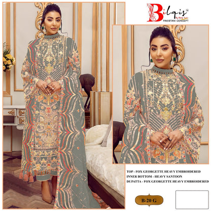 20 Bilqis Fox Georgette Pakistani Salwar Suits