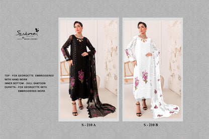 210 Serine Georgette Pakistani Salwar Suits