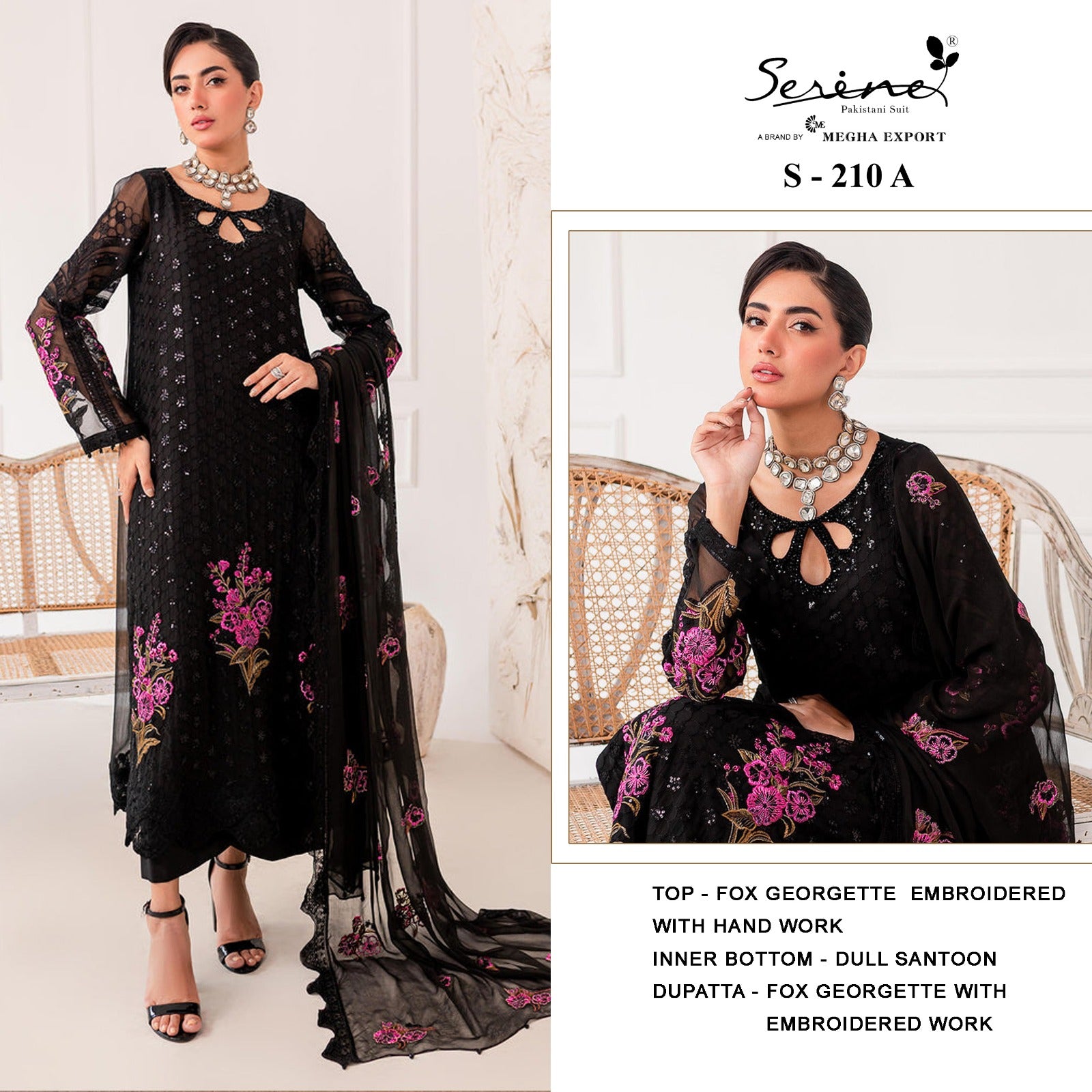 210 Serine Georgette Pakistani Salwar Suits