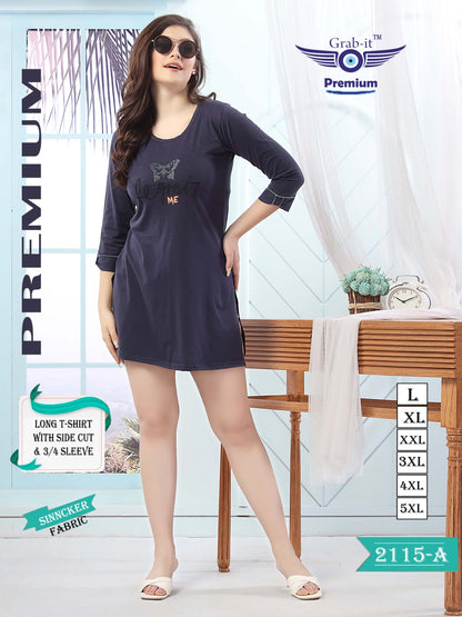 2115-A Grab It Sinker Women Long Tshirt