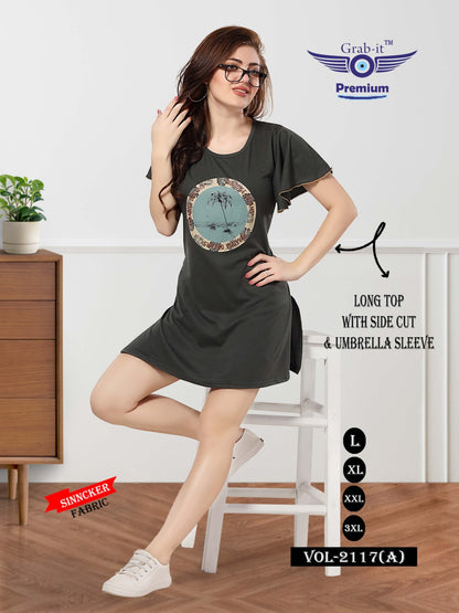 2117-A Grab It Sinker Designer Long Top