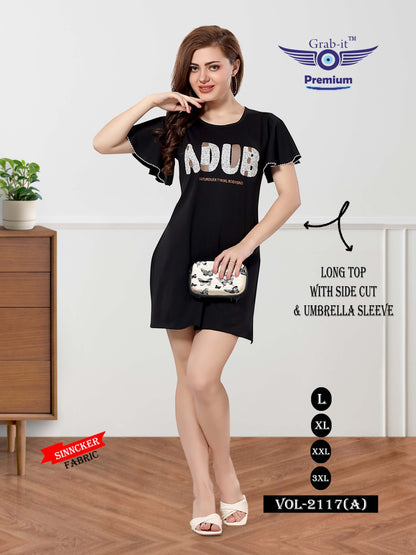 2117-A Grab It Sinker Designer Long Top