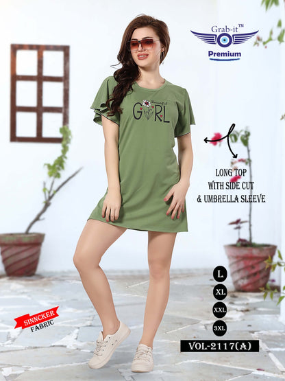 2117-A Grab It Sinker Designer Long Top