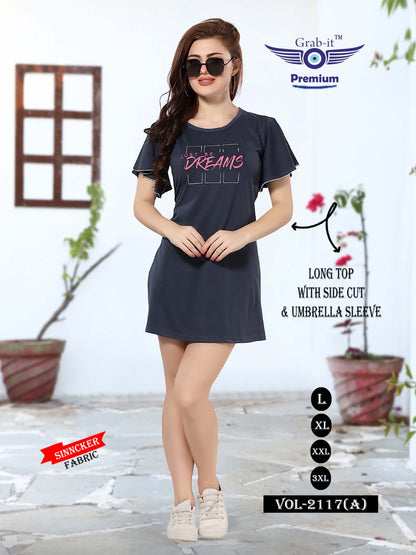 2117-A Grab It Sinker Designer Long Top