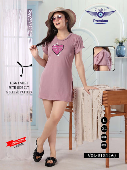 2121-A Grab It Sinker Women Long Tshirt