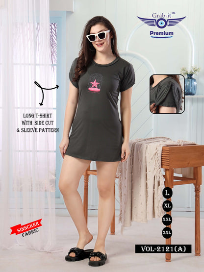 2121-A Grab It Sinker Women Long Tshirt