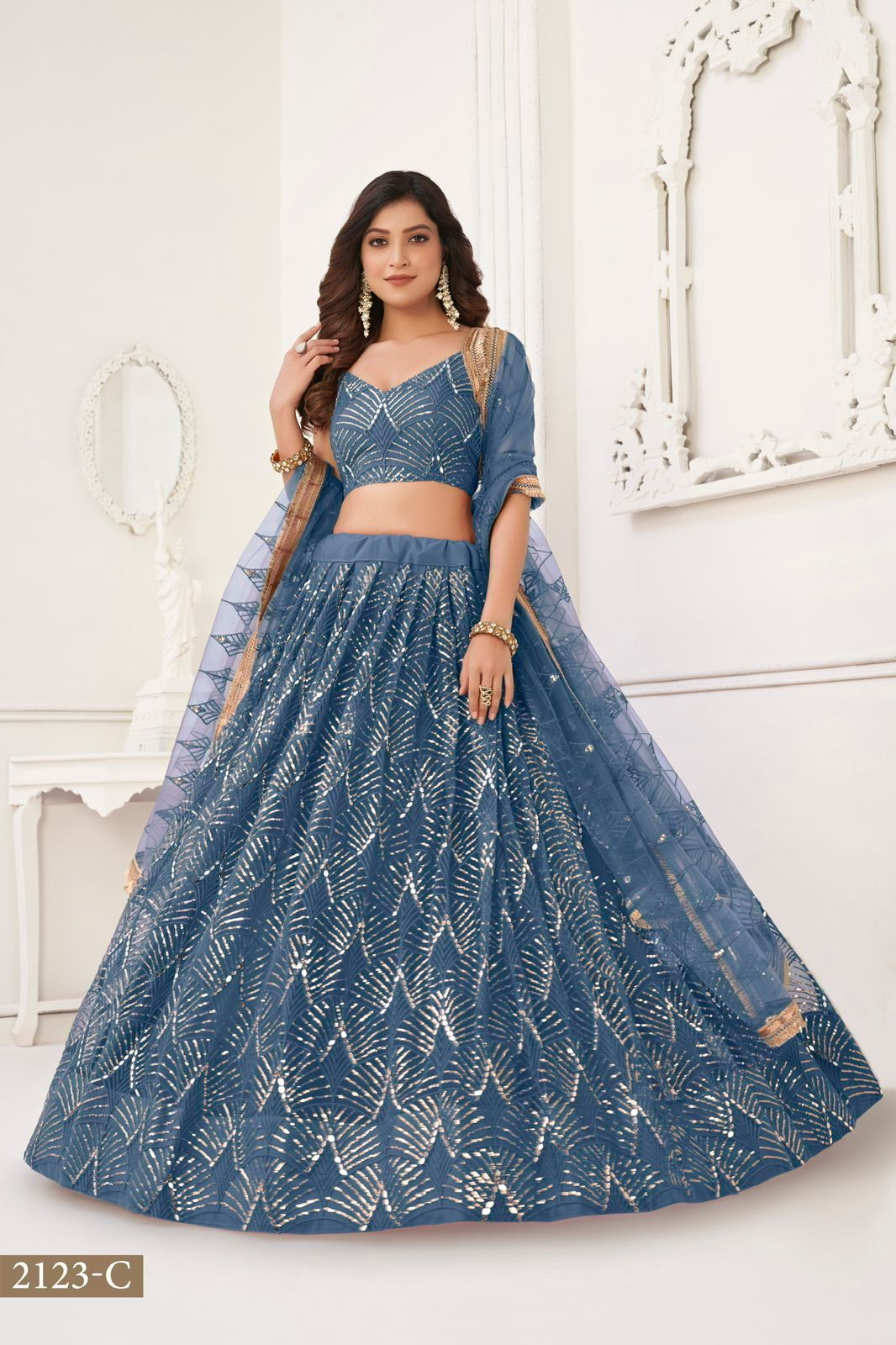 2123 Narayani Fashion House Butterfly Net Lehenga Choli