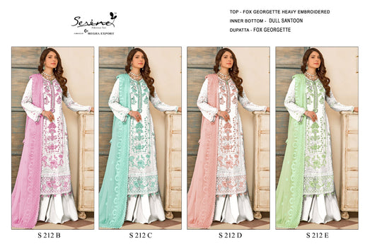 212 Serine Georgette Pakistani Salwar Suits
