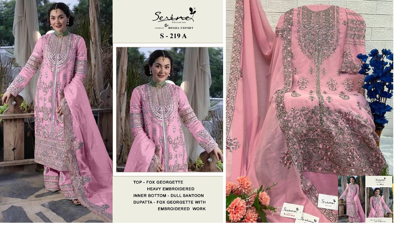 219 Serine Fox Georgette Pakistani Salwar Suits