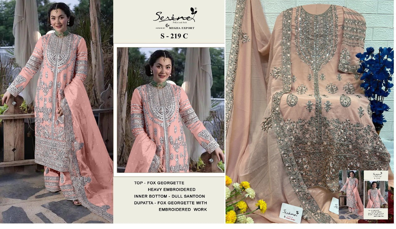 219 Serine Fox Georgette Pakistani Salwar Suits