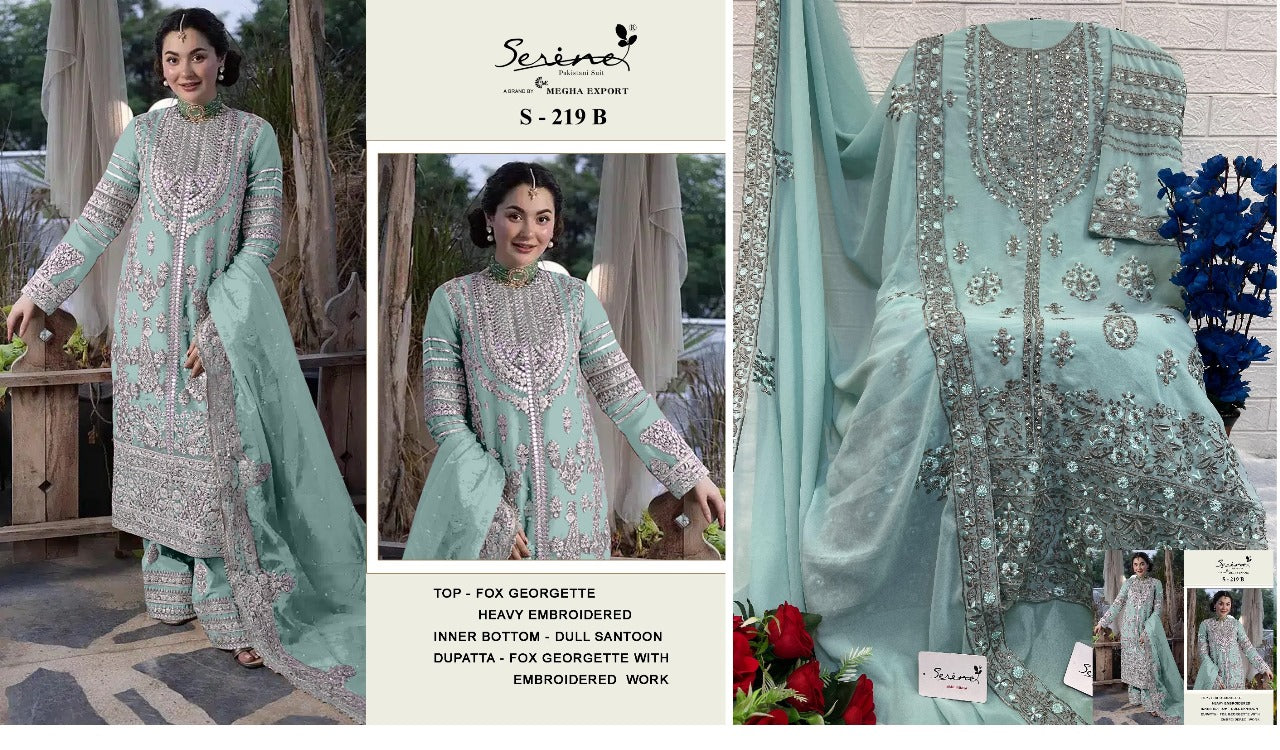 219 Serine Fox Georgette Pakistani Salwar Suits