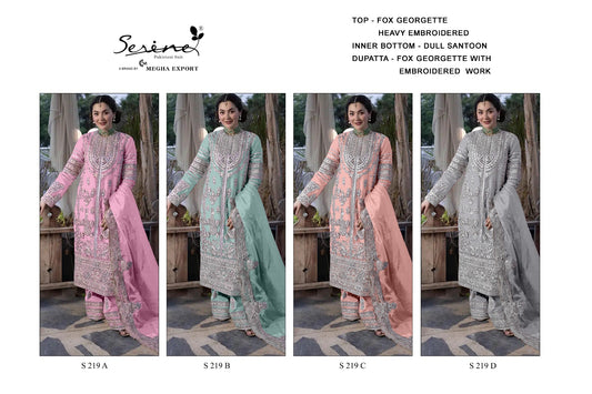 219 Serine Fox Georgette Pakistani Salwar Suits