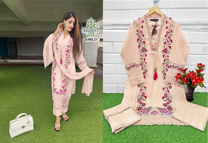 21 Nishbat Studio Georgette Pakistani Readymade Suits