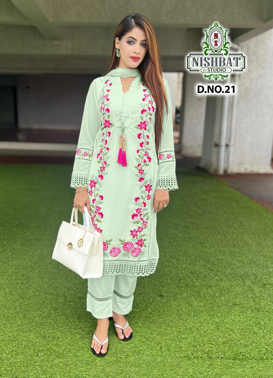 21 Nishbat Studio Georgette Pakistani Readymade Suits