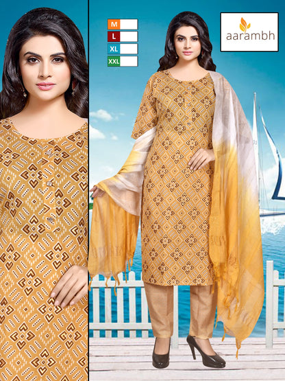 2201 Aarambh Two Tone Readymade Pant Style Suits