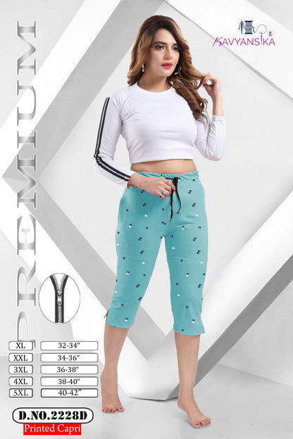 2228 Kavyansika Cotton Womens Capri