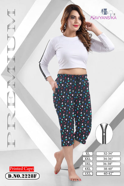 2228 Kavyansika Cotton Womens Capri