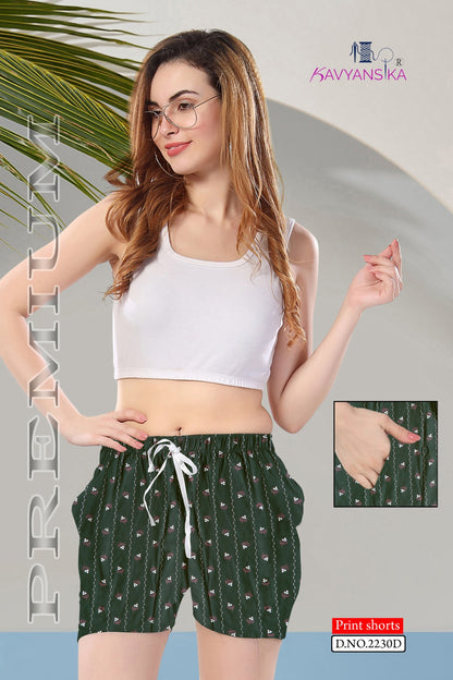 2230 Kavyansika Cotton Women Shorts