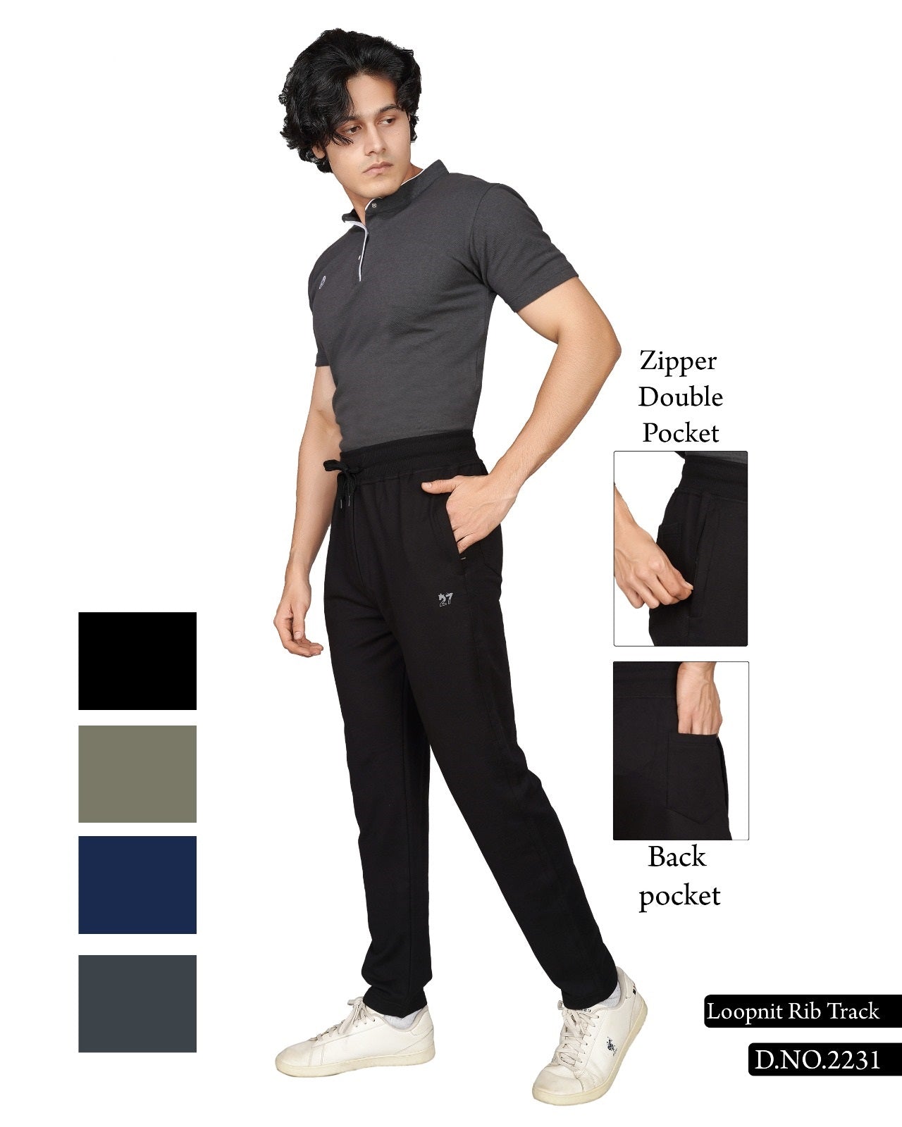 2231 Kavyansika Knit Mens Track Pants