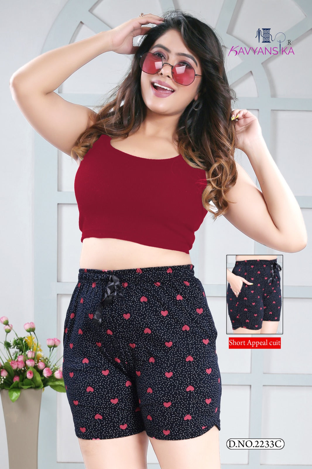 2233 Kavyansika Cotton Women Shorts