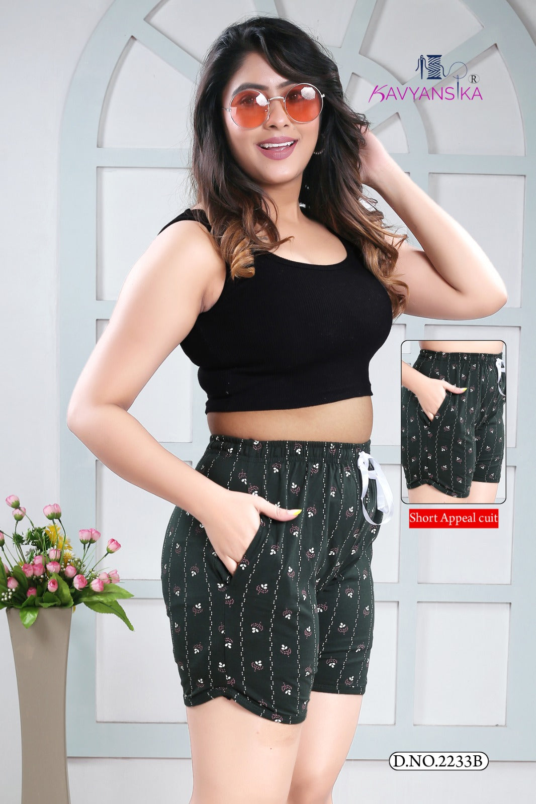 2233 Kavyansika Cotton Women Shorts