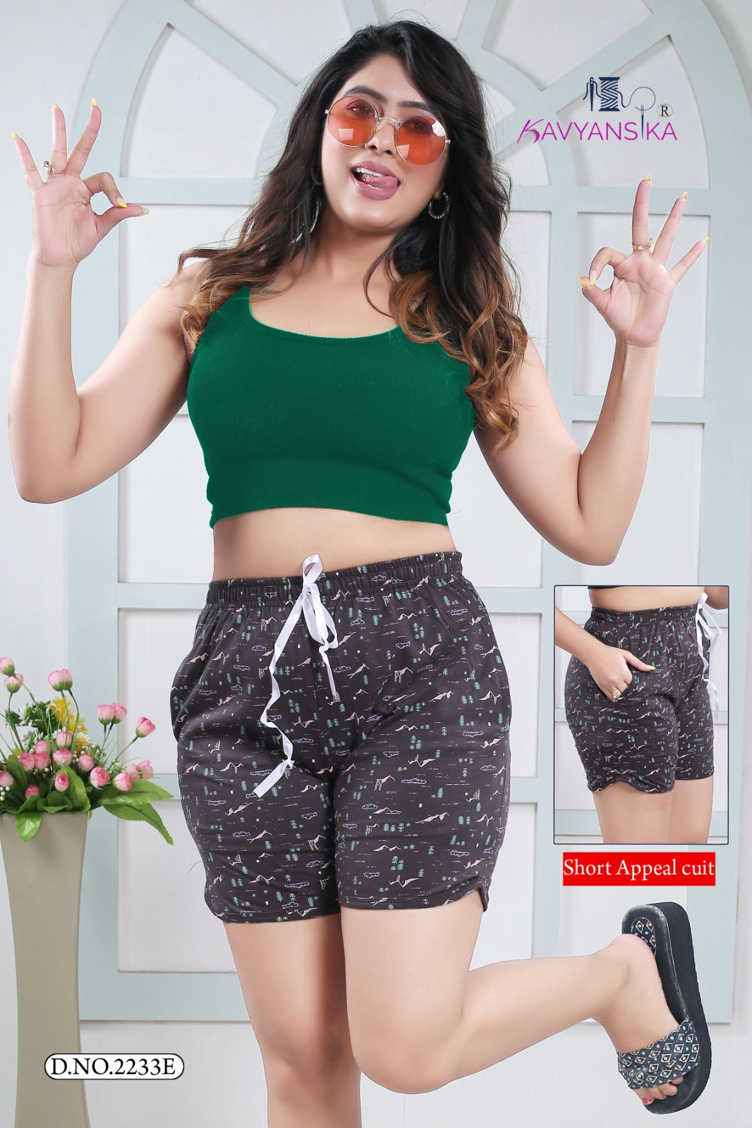 2233 Kavyansika Cotton Women Shorts