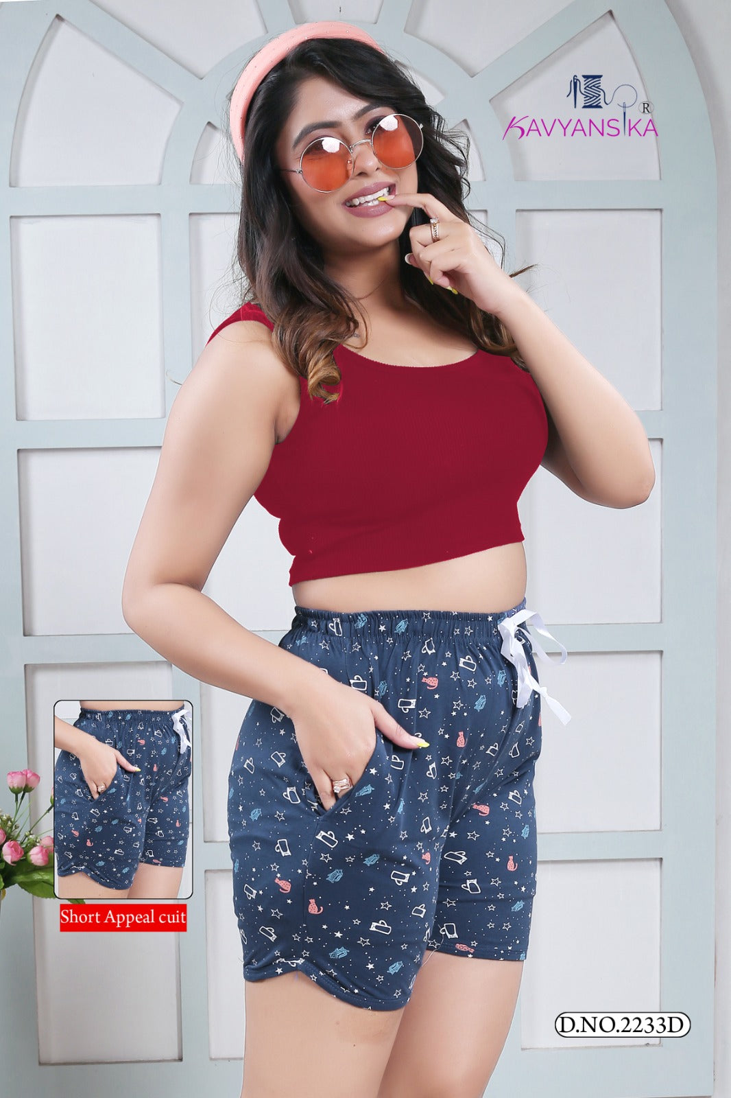 2233 Kavyansika Cotton Women Shorts
