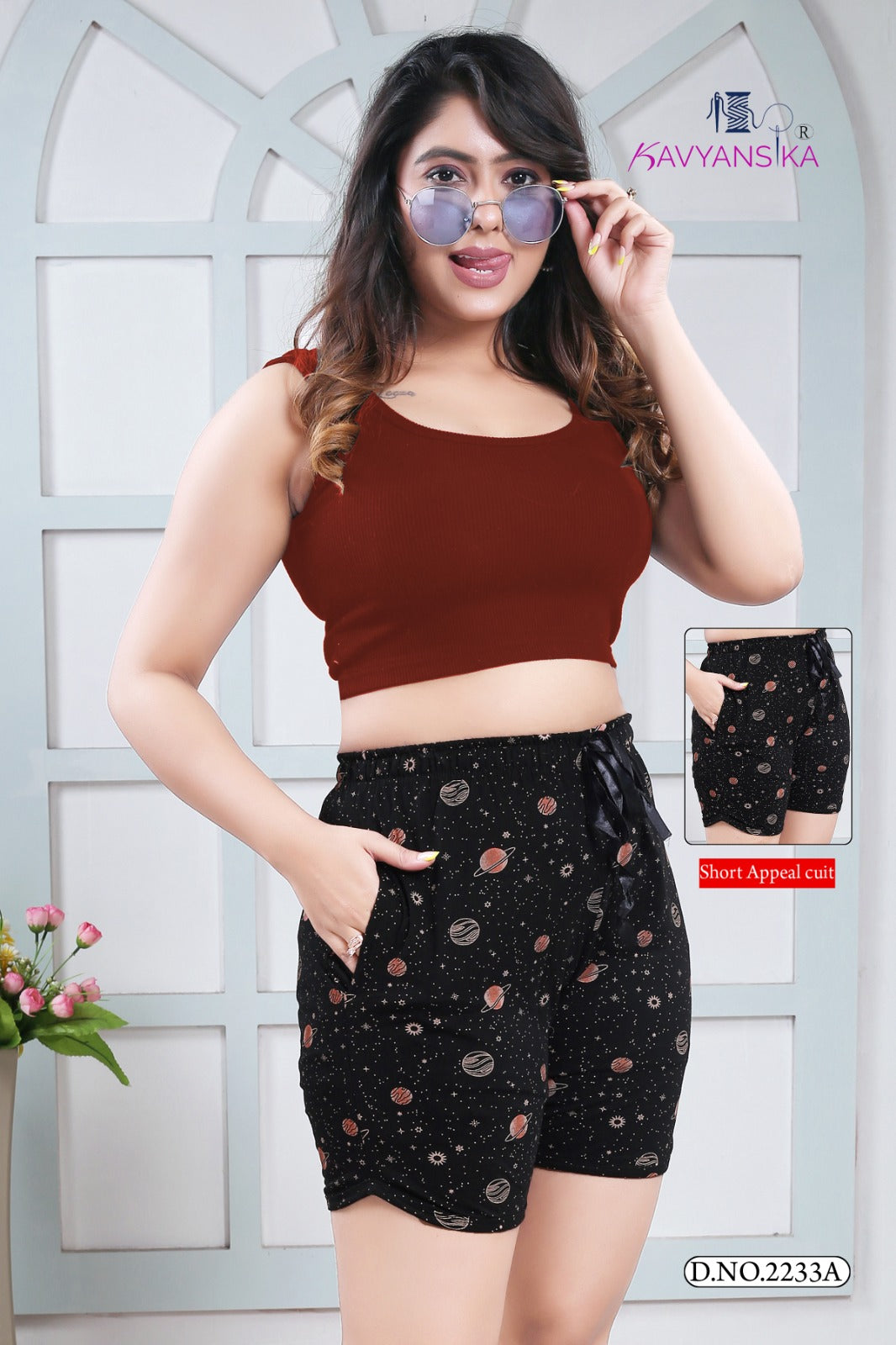 2233 Kavyansika Cotton Women Shorts