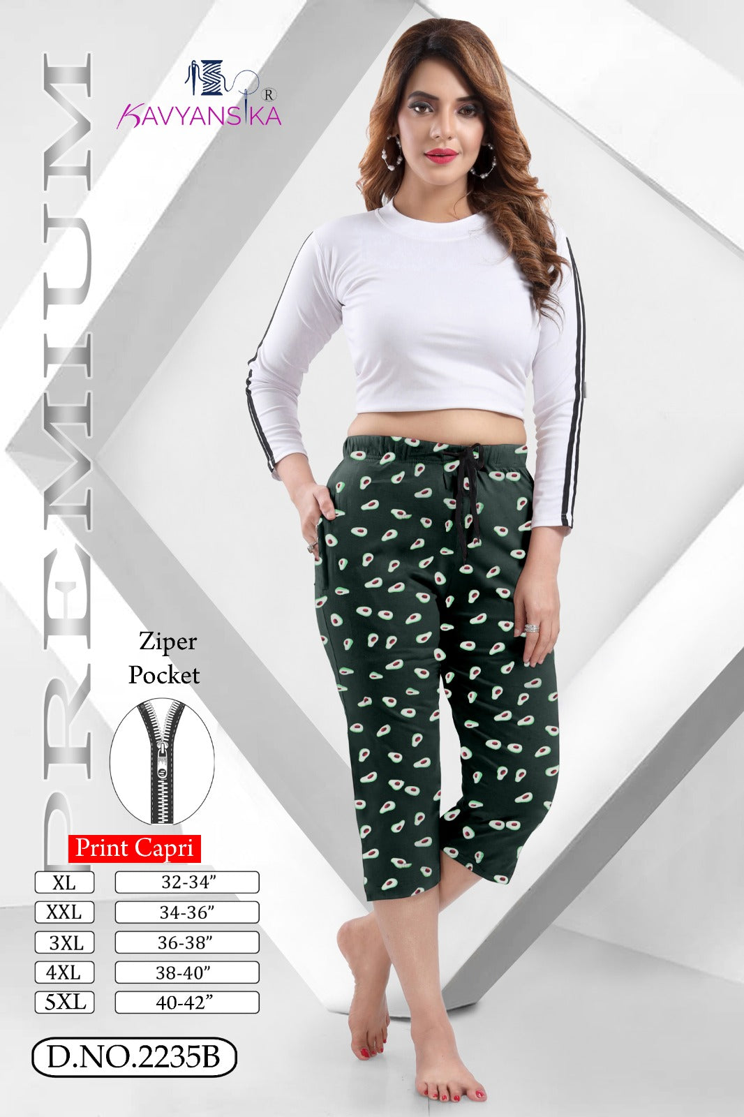 2235 Kavyansika Hosiery Ladies Capri