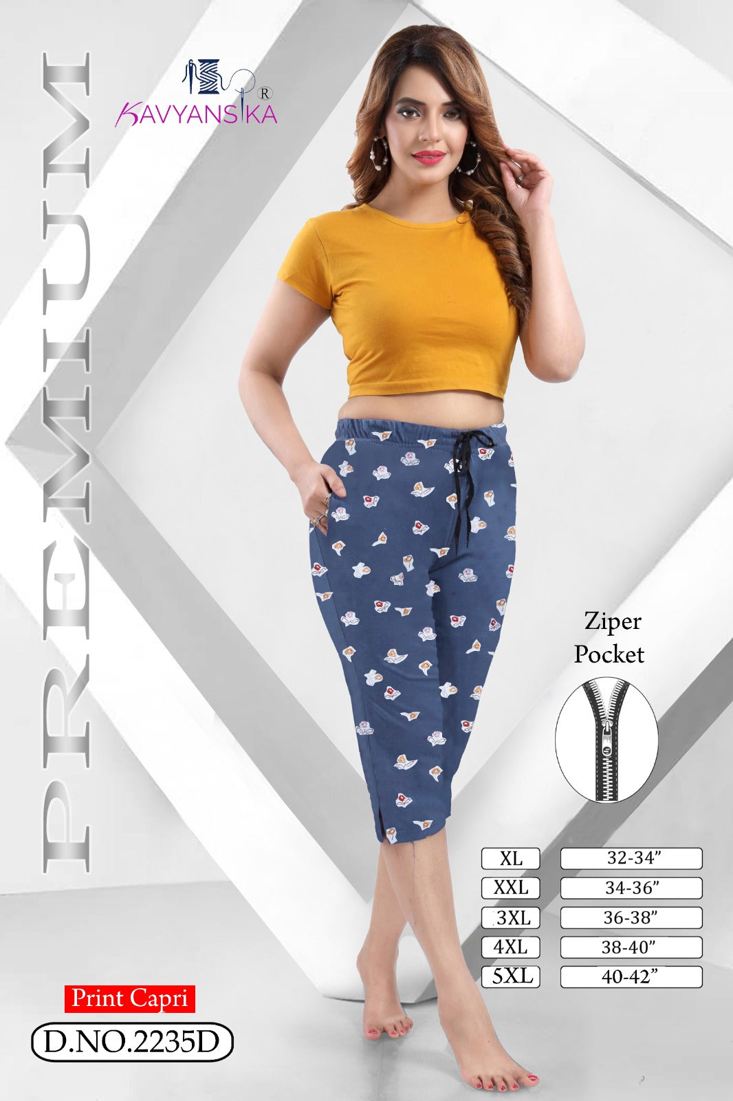 2235 Kavyansika Hosiery Ladies Capri