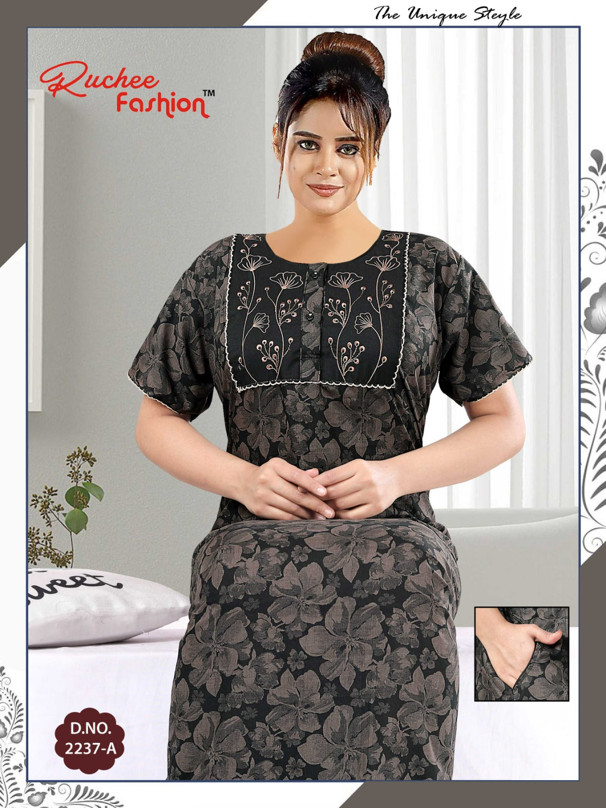 2236-2237 Ruchee Fashion Lizzy Bizzy Night Gowns