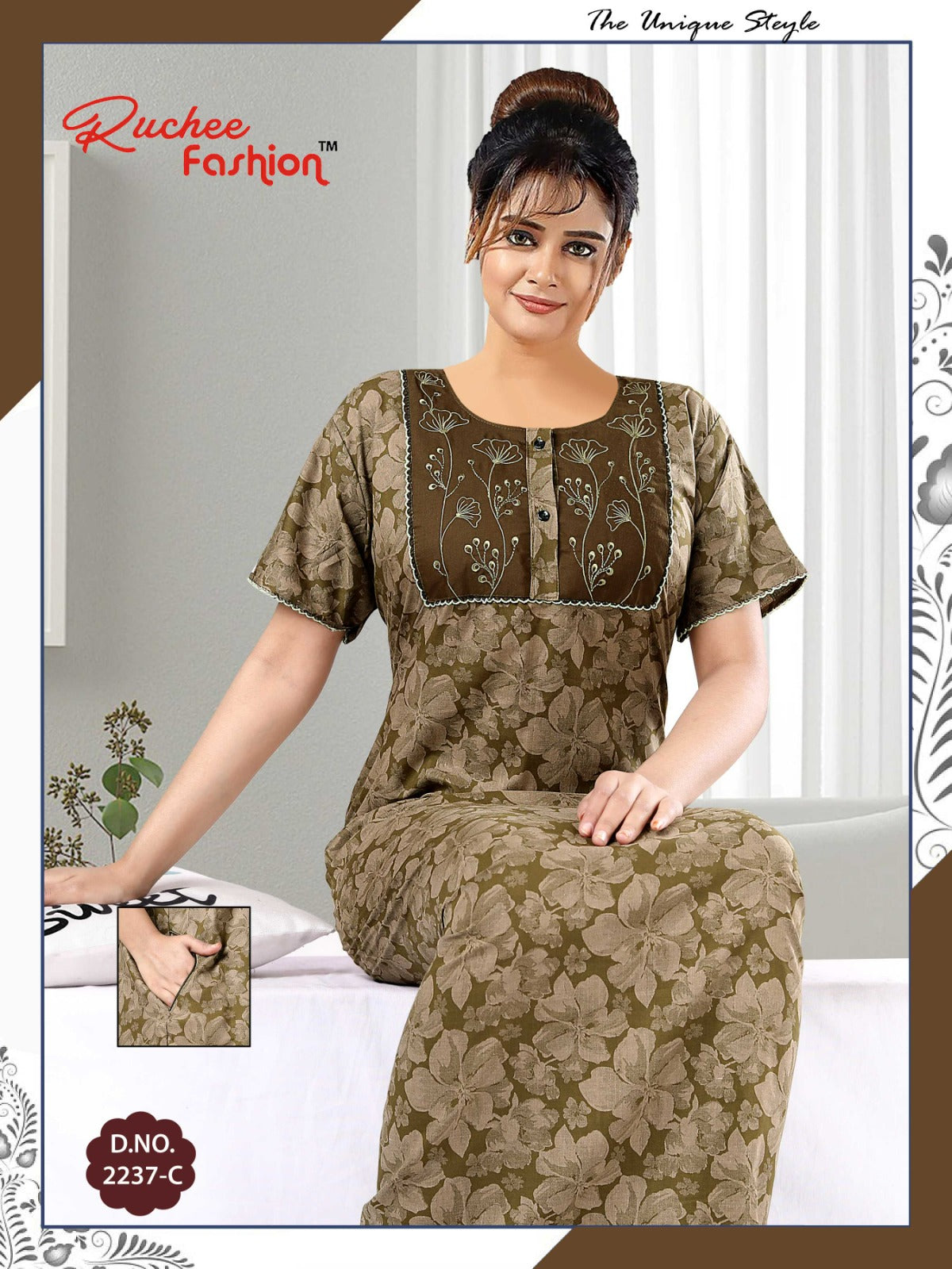 2236-2237 Ruchee Fashion Lizzy Bizzy Night Gowns