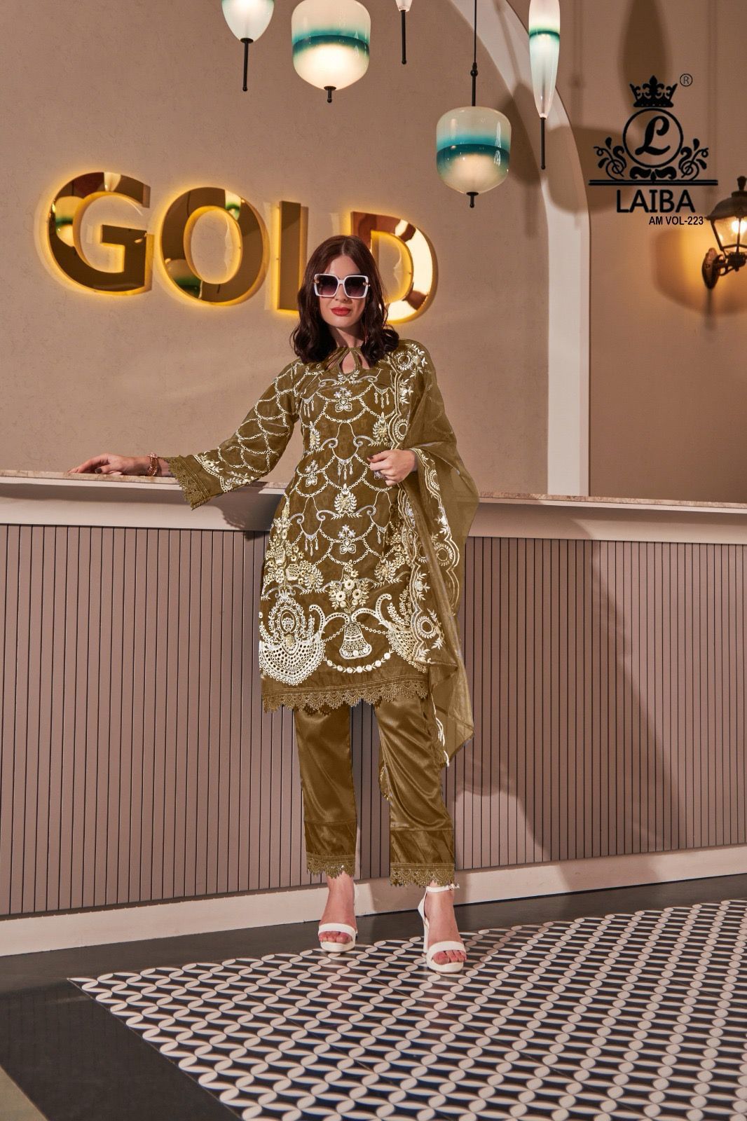 223 Laiba Organza Pakistani Readymade Suits