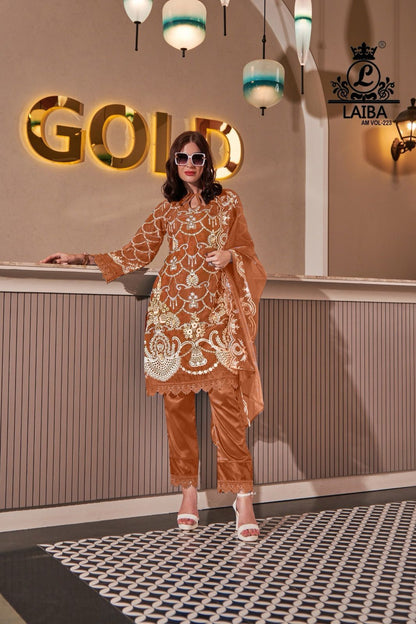 223 Laiba Organza Pakistani Readymade Suits