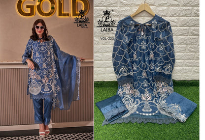 223 Laiba Organza Pakistani Readymade Suits