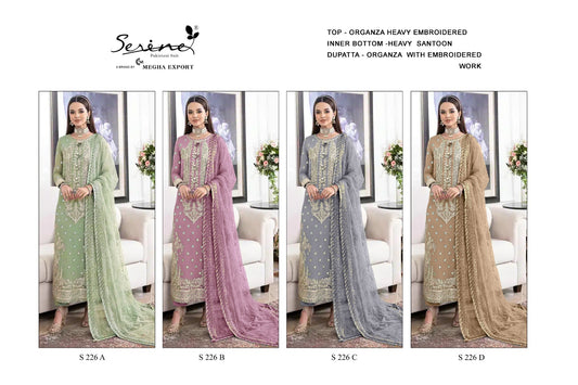226 Serine Fox Georgette Pakistani Salwar Suits