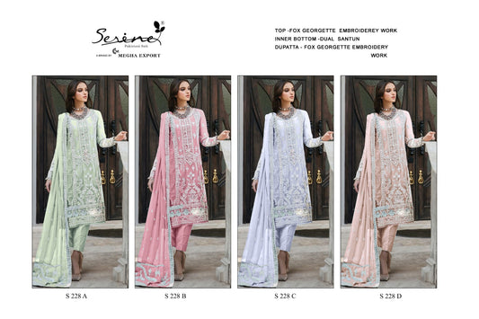 228 Serine Fox Georgette Pakistani Salwar Suits