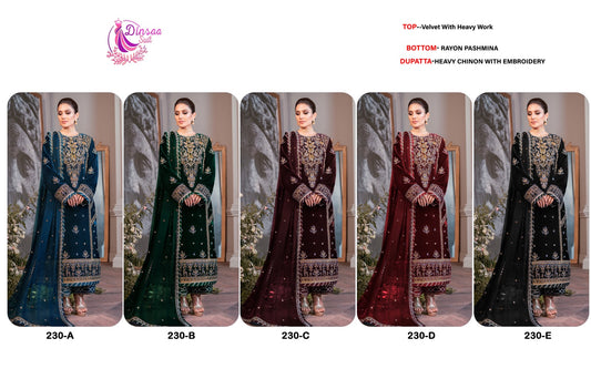 230 Dinsaa Suit Velvet Suits