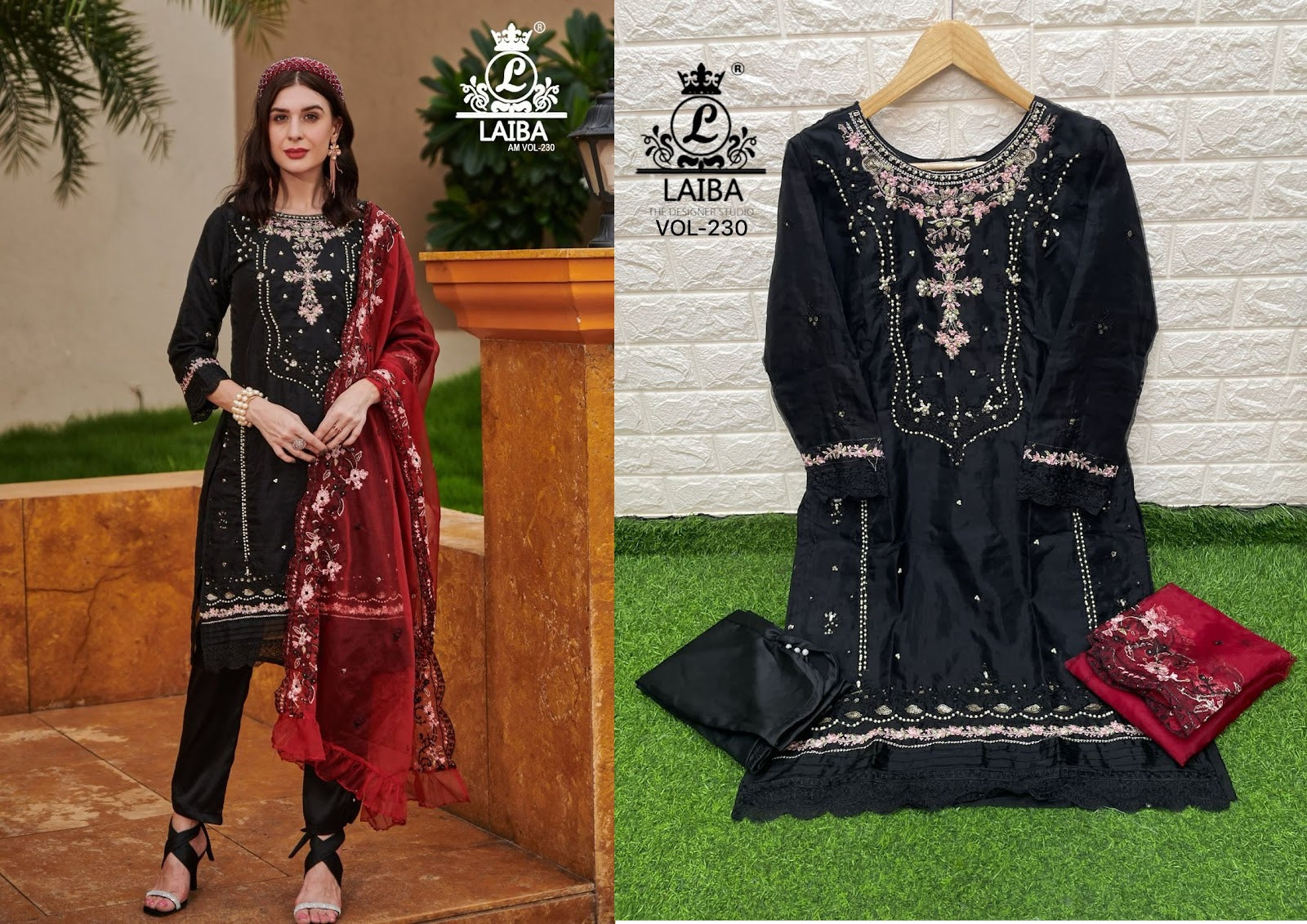 230 Laiba Organza Pakistani Readymade Suits